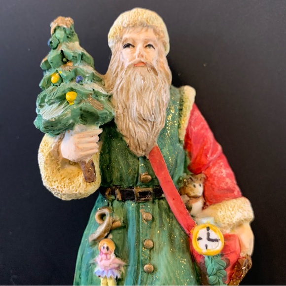 Vintage 1987 Signed Arnart Imports Santa Figurine Pucci - Picture 5 of 14